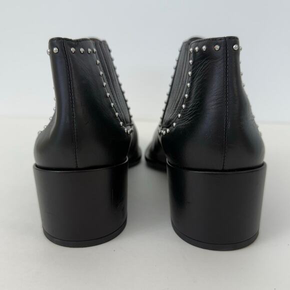 Givenchy Studded Pointed Toe Booties Short Boots Black Leather Fit like US 9.5 - Picture 7 of 14